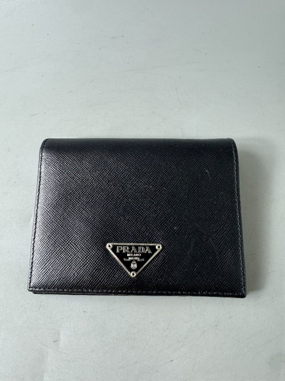 NWOT 100% Authentic Prada Small Black Saffiano Leather Wallet